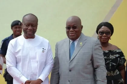 Finance Minister Ken Ofori Atta with Prez Akufo Addo