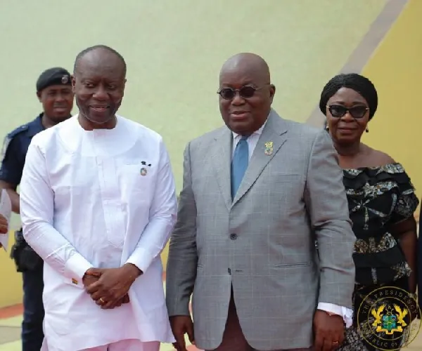 Finance Minister Ken Ofori Atta with Prez Akufo Addo
