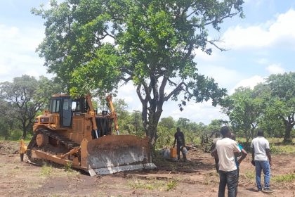 One of the two excavators found at the cleared site. scaled 1