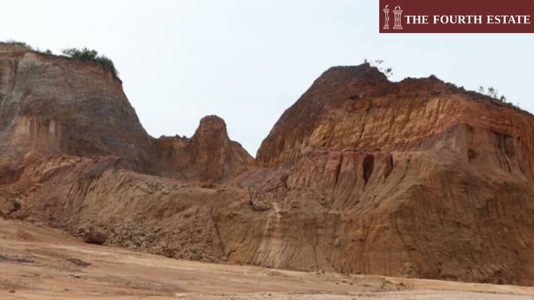 Akwasi Hills, where sand winning activities take place