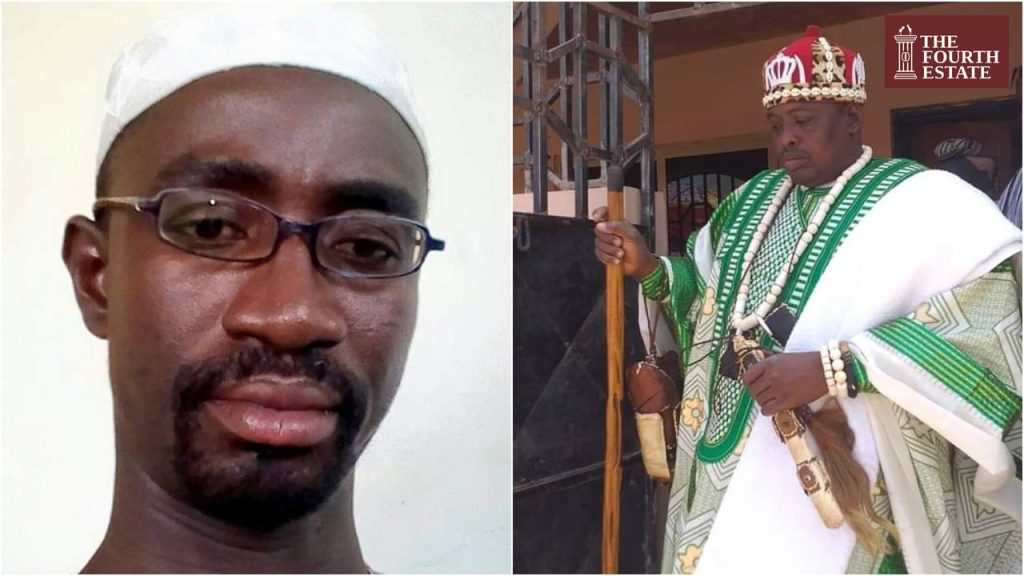 Richard Sunday Yinbil, the Secretary to the Paramount Chief of Talensi (left) and Naab Nyakora Mantii, Chief of Baare in the Talensi Traditional Area(right)