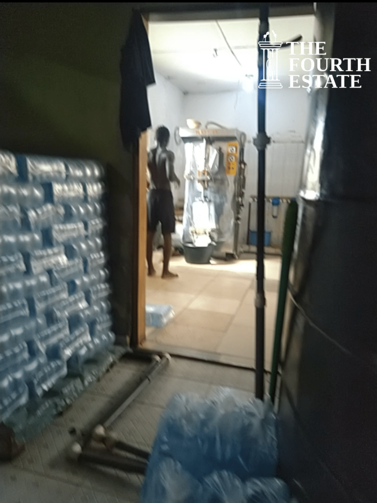 Production Room of Rings Filtered Water