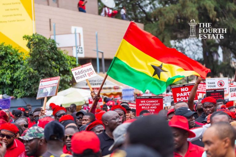Protesters including notable faces in minority in Ghana’s Parliament calls BoG governor dismissal