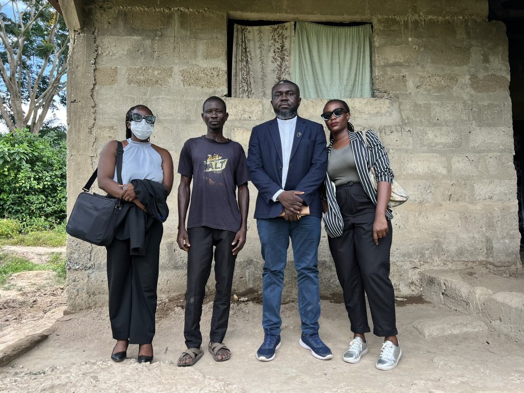 Oliver Barker-Vormawor (2nd Right) visited Kwabena Huletey (2nd left) on June 13, 2024