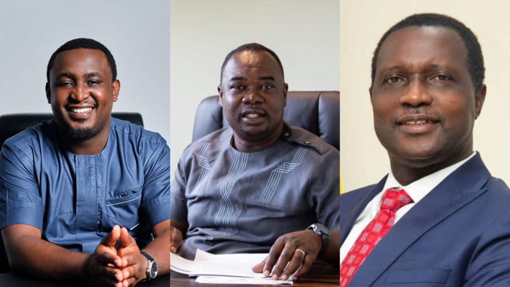 L-R: Horpe Omotayo-Ojo, CEO of Aguila Holdings, parent company of Lifted Logistics, Frante Mante, CEO,Public Procurement Authority, Dr Yaw Osei Adutwum, Minister of Education