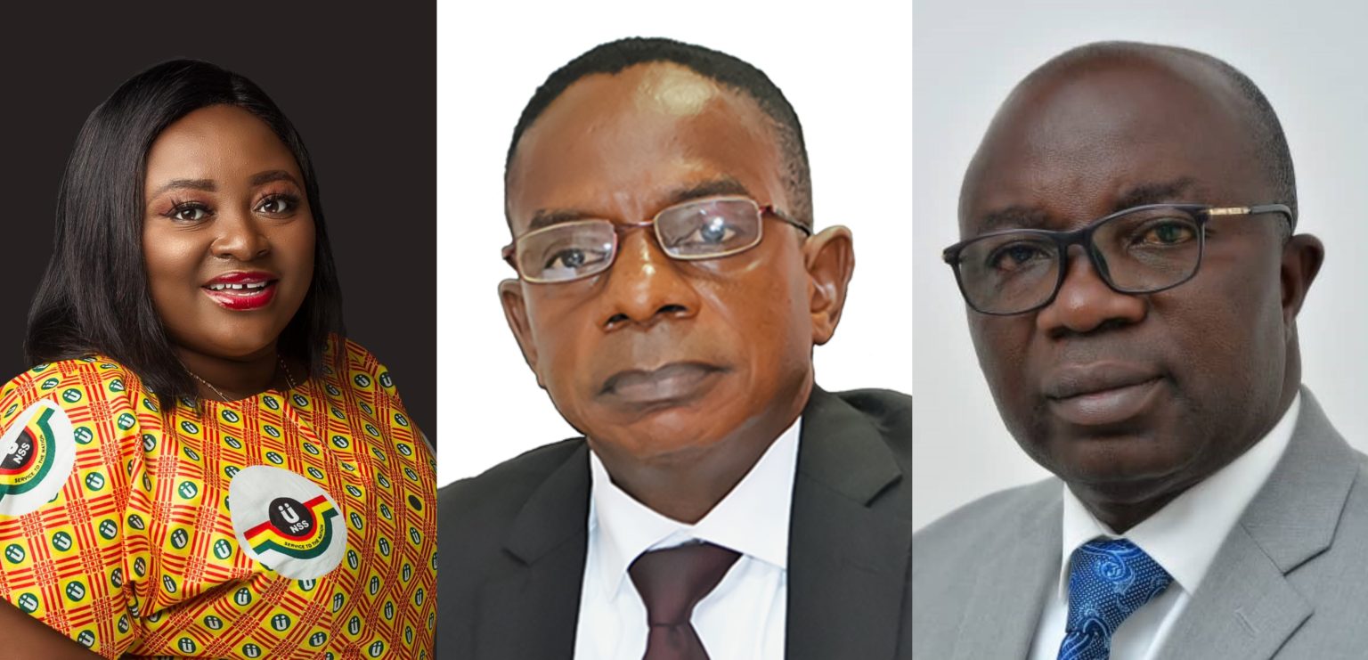 The Auditor-General (middle) has surcharged Gifty Oware-Mensah (left) and Osei Assibey Antwi (right). Mr. Antwi faces the largest surcharge of the two.
