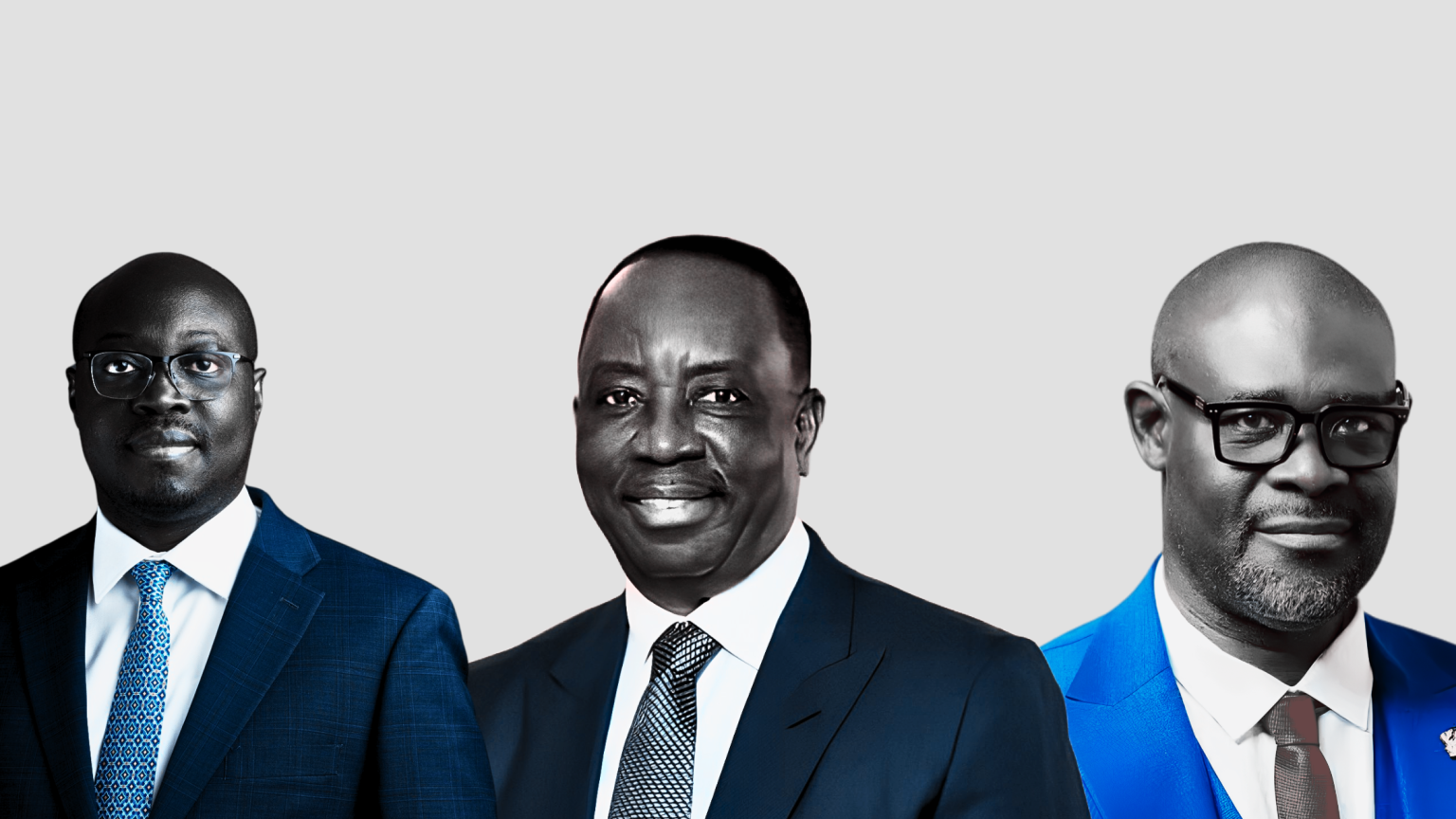 Finance Minister, Dr Cassiel Ato Forson(left) KGL Group Chairman, Alex Dadey Paul and NLA Director-General, Mohammed Abdul-Salam are negotiating the deal